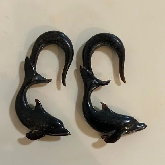 Lot of 9 beautiful organic hangers size 2 TAWAPA brass, bone, wood - Picture 10 of 12